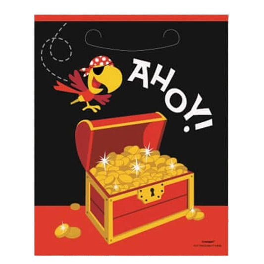 Pirate Treasure Chest Plastic Loot Bags