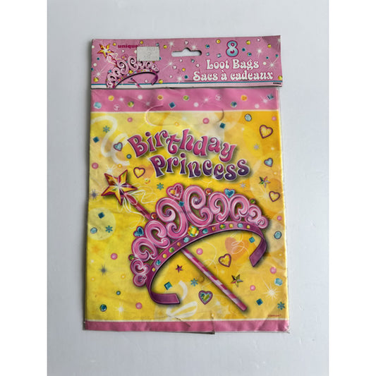Princess Plastic Loot Bags