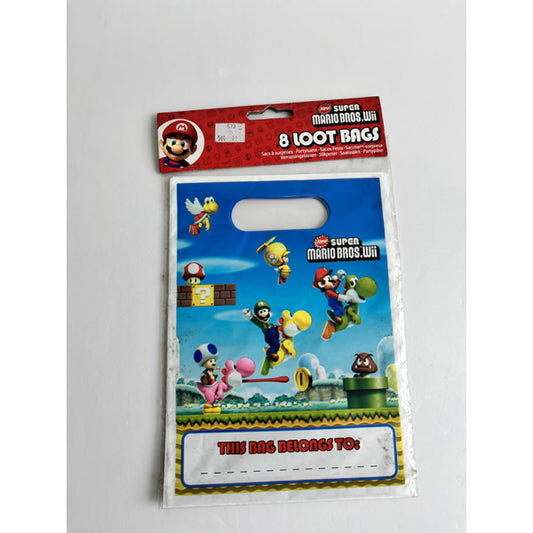 Super Mario Bros Plastic Loot bags