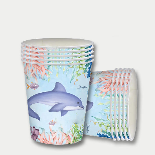 Under The Sea Theme Paper Cups