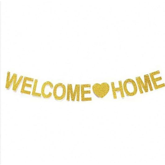 Welcome Home Gold Banner