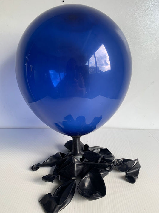 Retro Transparent Sapphire Blue Balloons