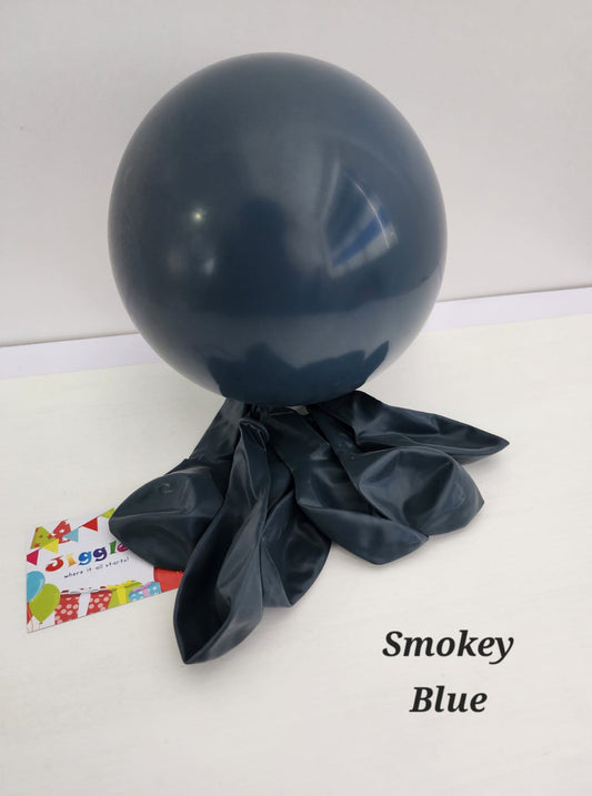 Retro Smokey Blue Balloons