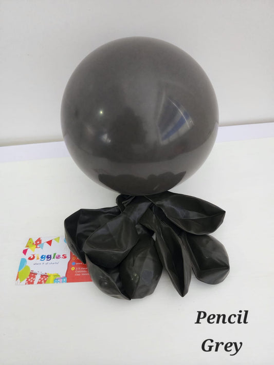 Retro Pencil Gray Balloons