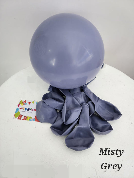 Retro Misty Gray Balloons