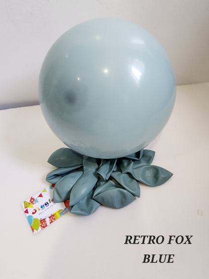 Retro Fox Blue Balloons