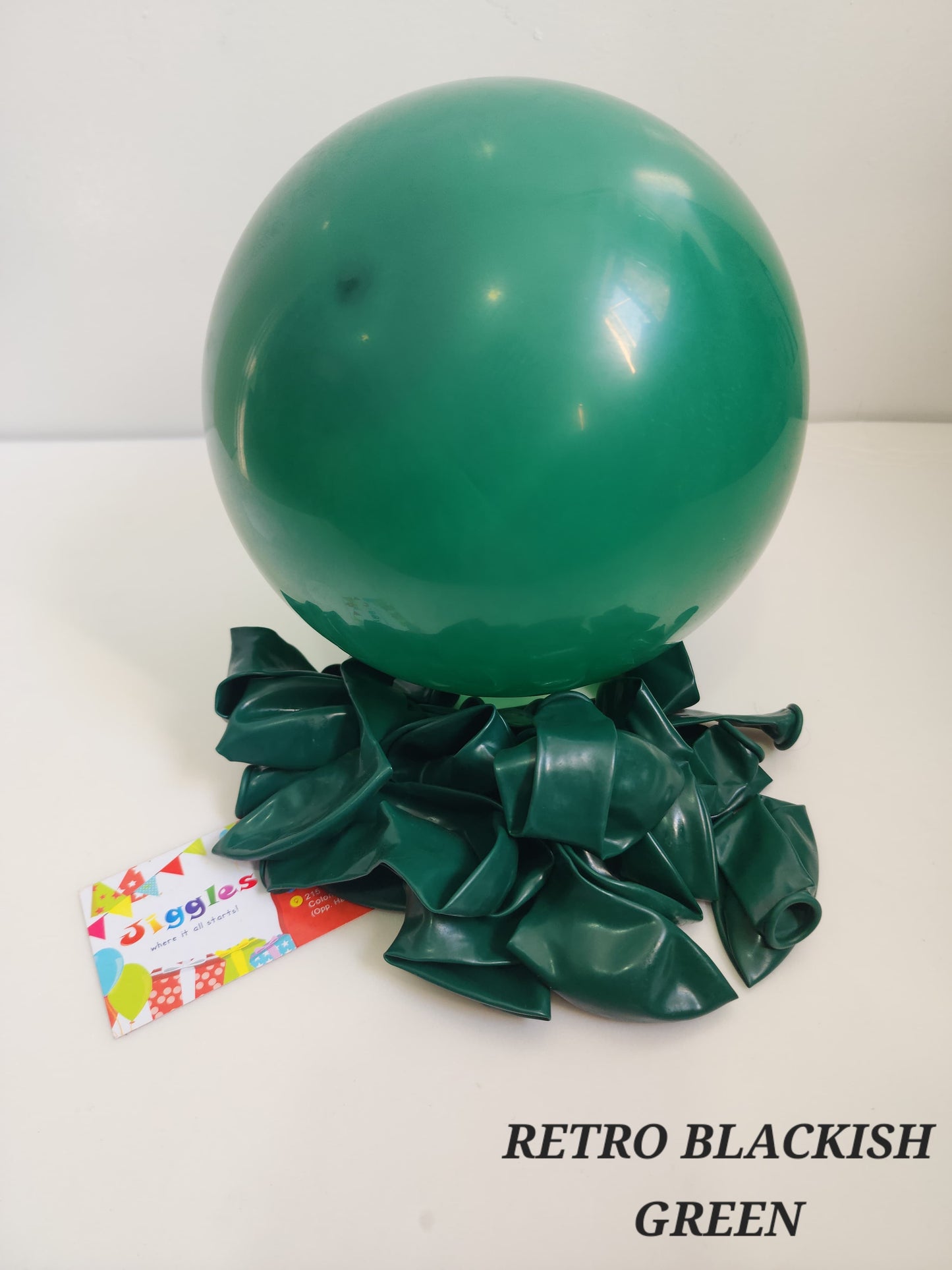 Retro Blackish Green Balloons