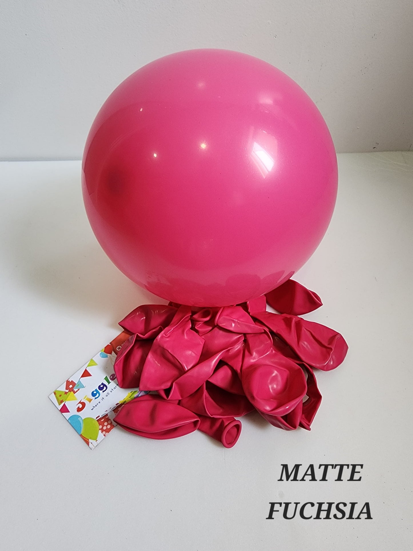 Matte Balloons Fuchsia