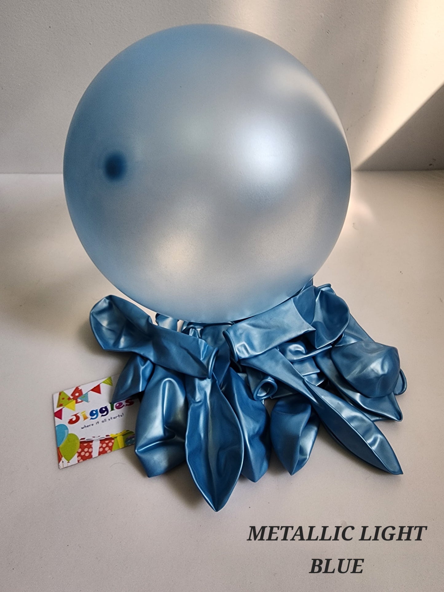 Metallic Balloons Light Blue