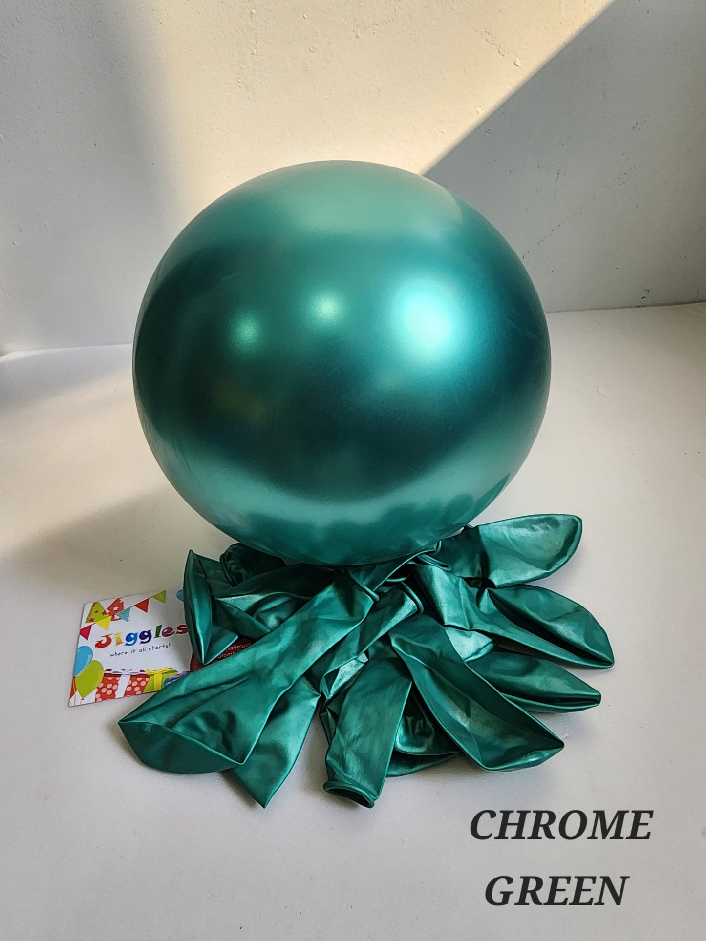 Chrome Green Balloon