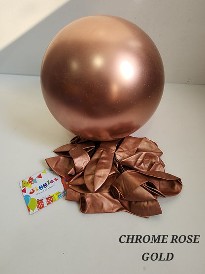 Chrome Rose Gold Balloon