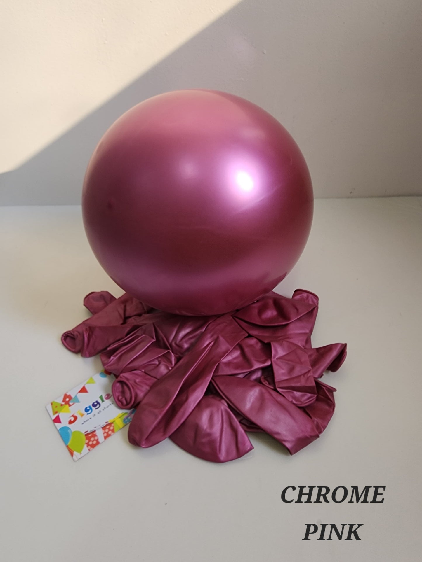 Chrome Pink Balloons