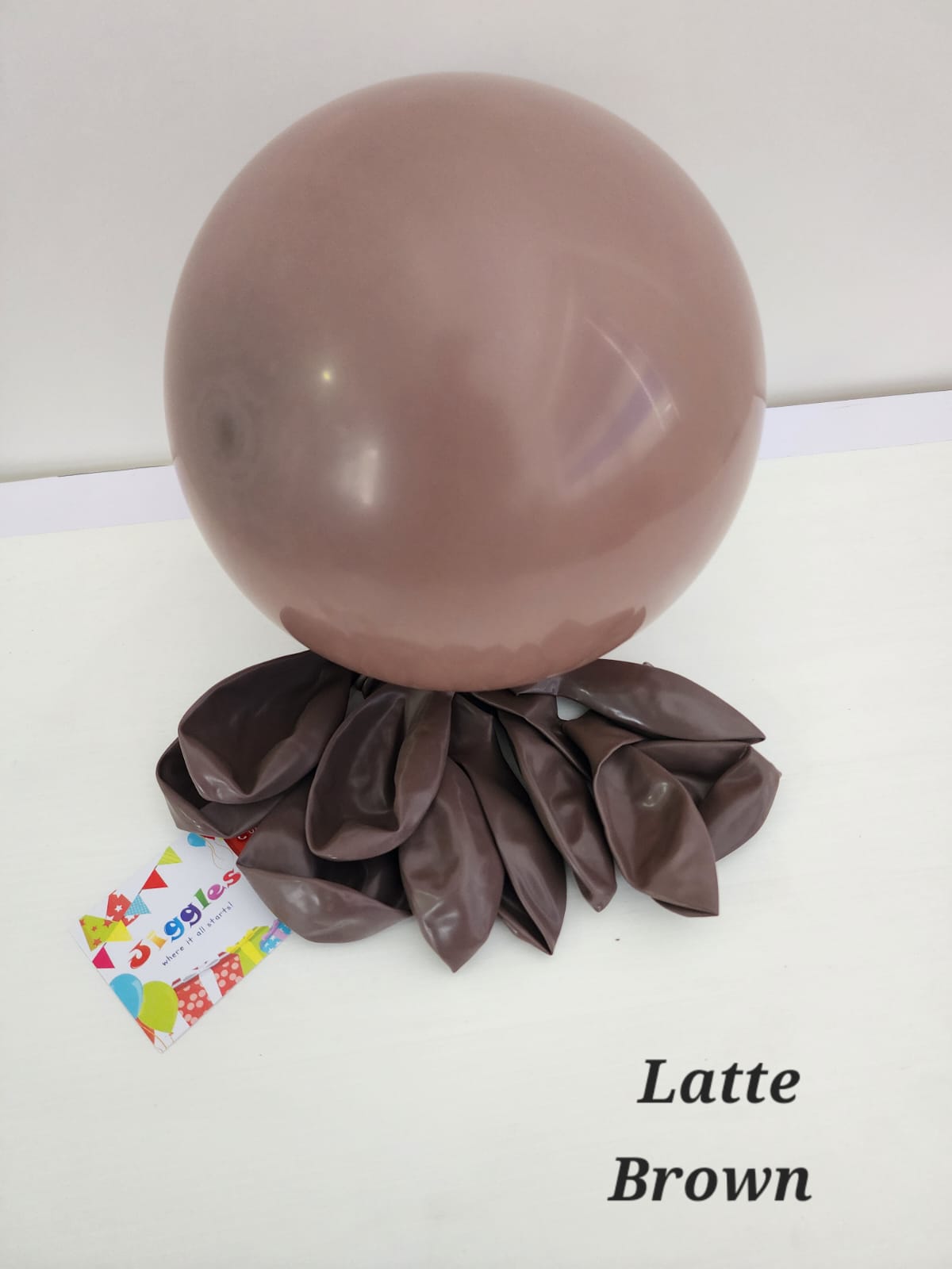 Retro Latte Brown Balloons