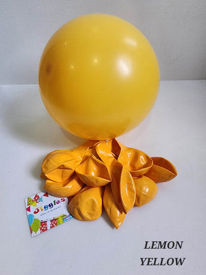 Matte Balloons Lemon Yellow