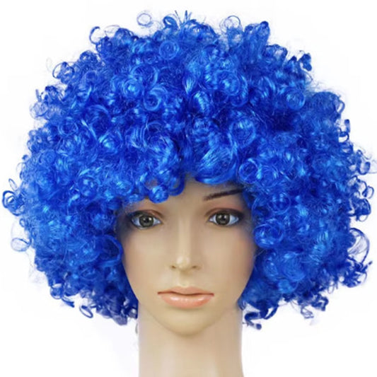 Dark Blue Curly Hair Wig