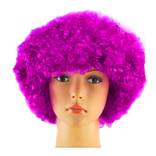Fuchsia Curly Hair Wig