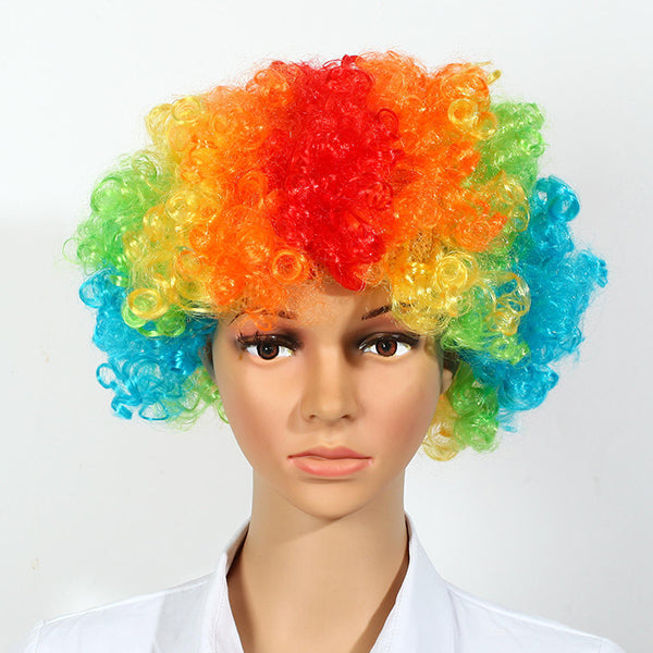 Rainbow Clown Curly Hair Wig