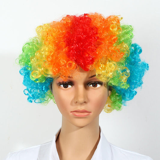 Rainbow Clown Curly Hair Wig