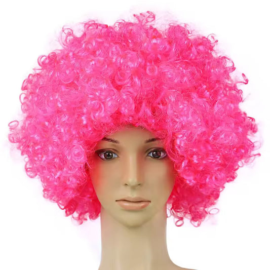 Pink Curly Hair Wig