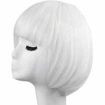 White Short Straight Hair Wig