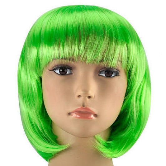 Luminous Green Short Straight Hair Wig