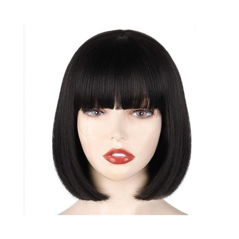 Black Short Straight Hair Wig