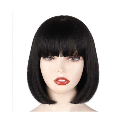 Black Short Straight Hair Wig
