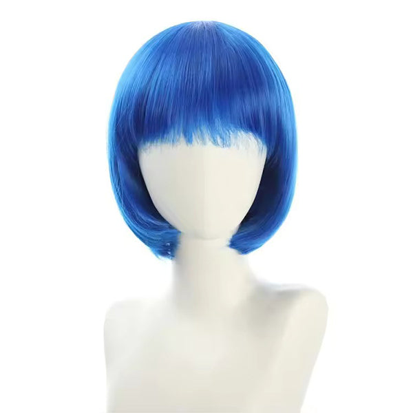 Dark Blue Short Straight Hair Wig