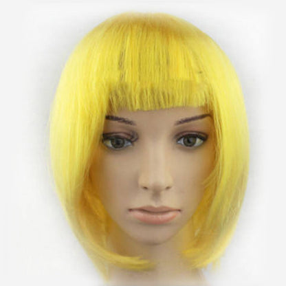 Yellow Short Straight Hair Wig