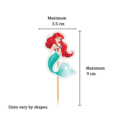 Ariel Mermaid Cup Cake Topper