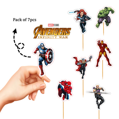 Avengers Cup Cake Topper