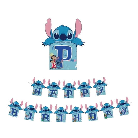 Disney Lilo Stitch Theme Birthday Banner