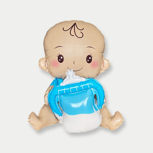 Gender Reveal Doll Balloon (Blue)