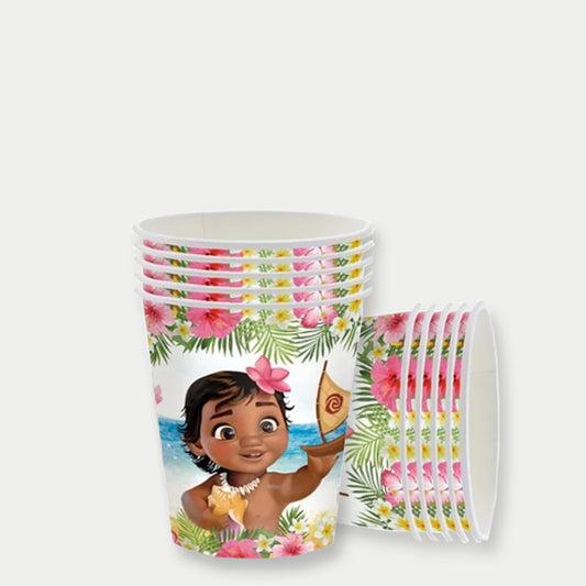 Baby Moana Theme Paper Cups