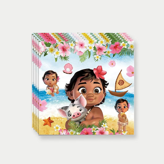 Baby Moana Theme Paper Napkins