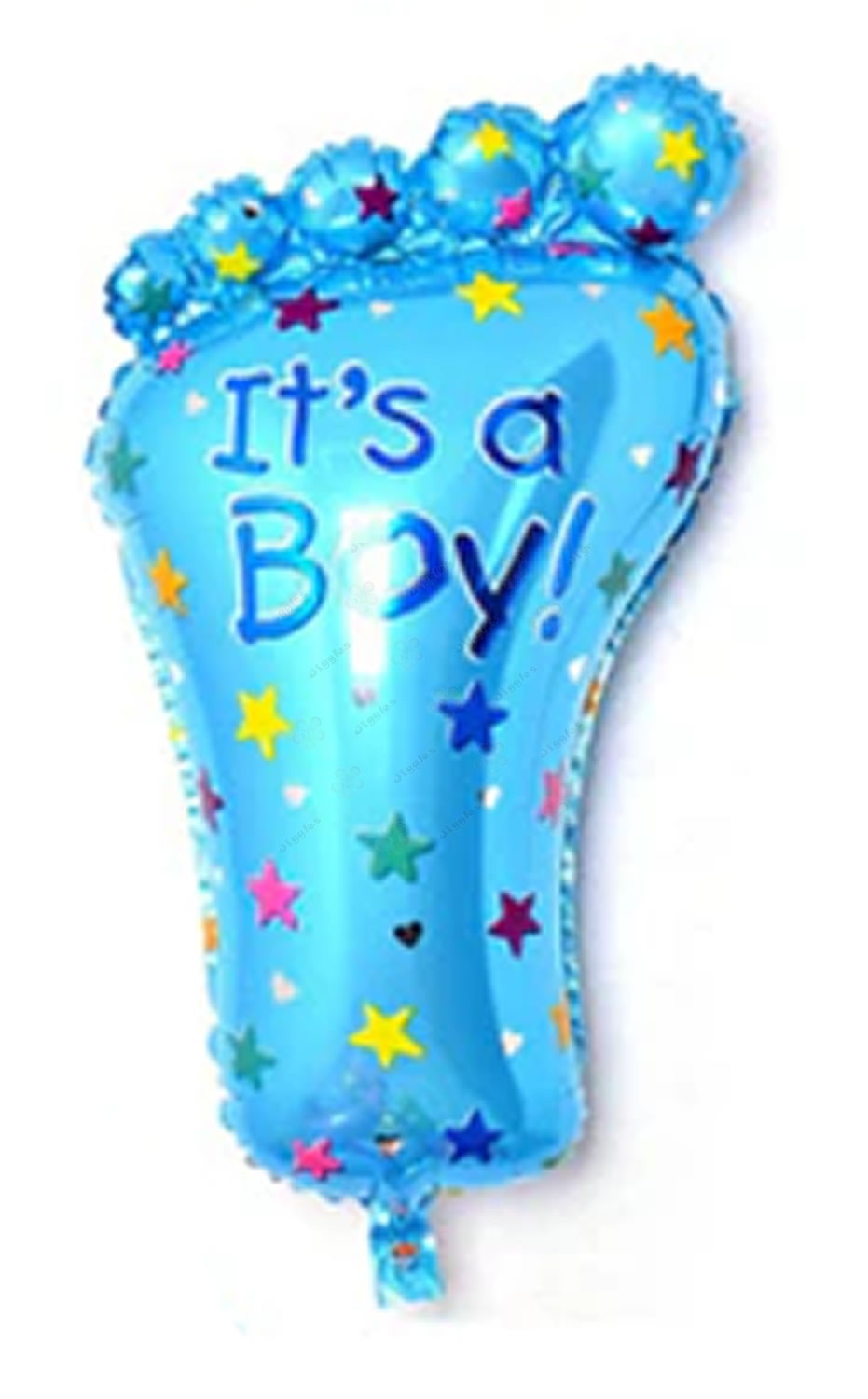 Baby Foot Foil Balloon Blue Mini