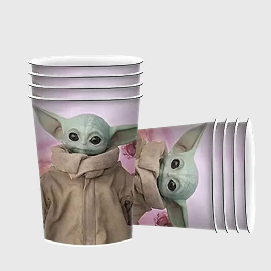 Baby Yoda Paper Cups