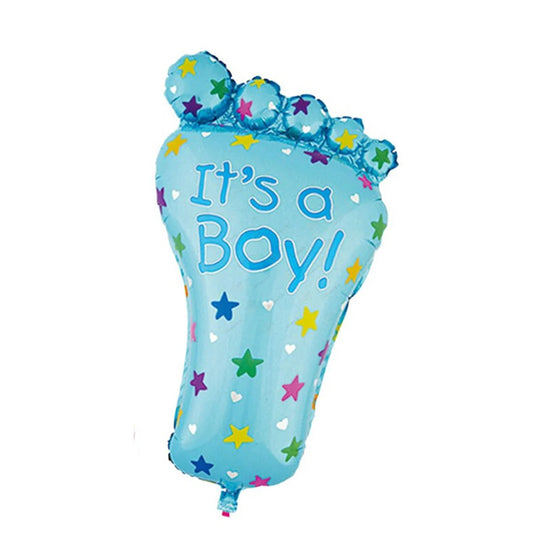 Baby Foot Foil Balloon Blue Large Size
