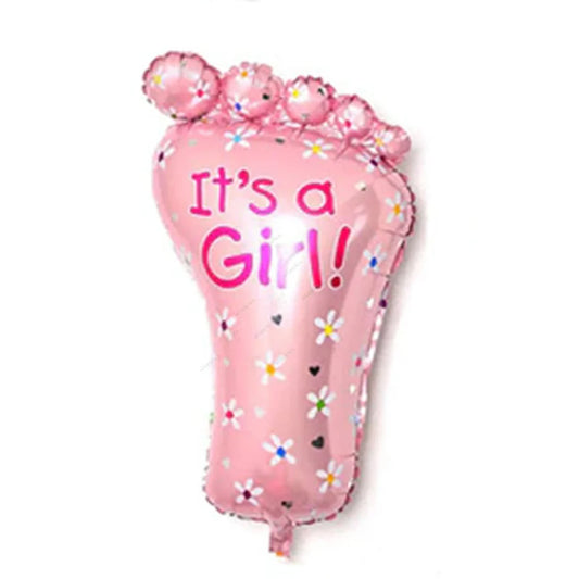Baby Foot Foil Balloon Pink Large Size