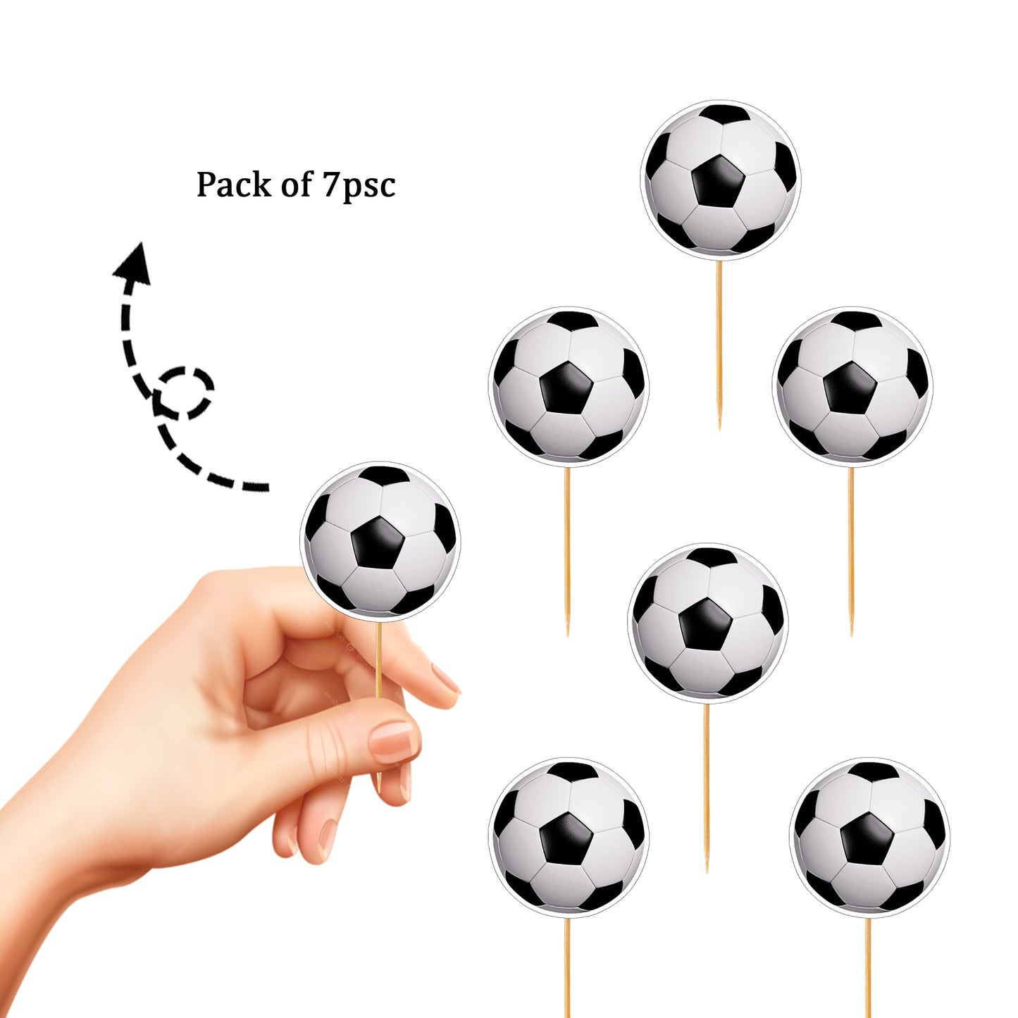 Football Cup Cake Topper