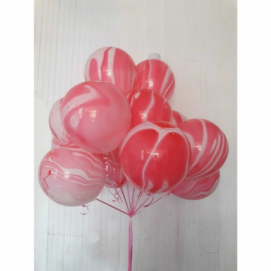 Pink Marbles Balloon Bunch