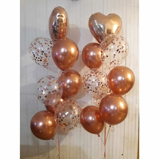 Rose Gold Royal Balloon Bunch