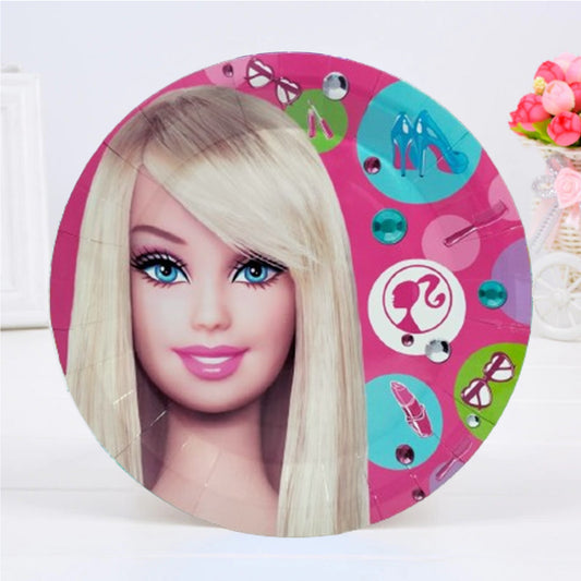 Barbie Themes Paper Plate