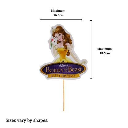 Beauty and the Beast Princess  Cake Topper