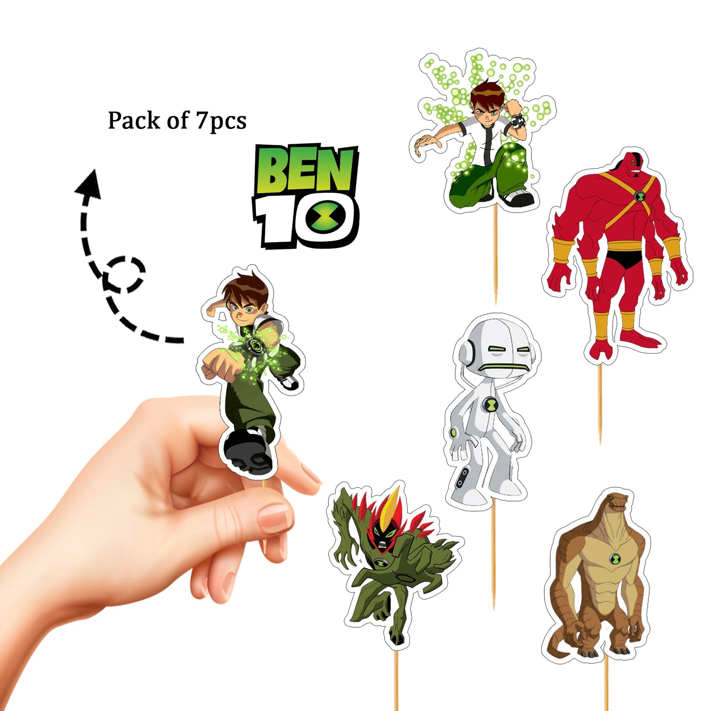 Ben 10 Cup Cake Topper