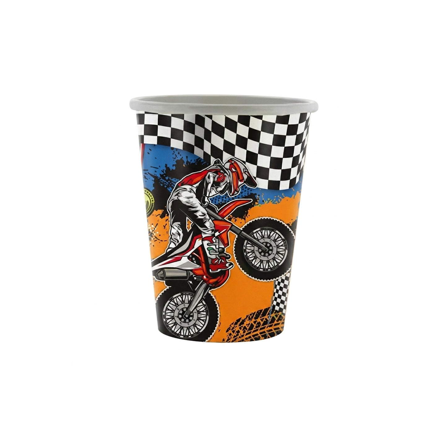 racing bike paper cup