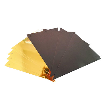 Mini Flage Bunting Gold & Black Mix