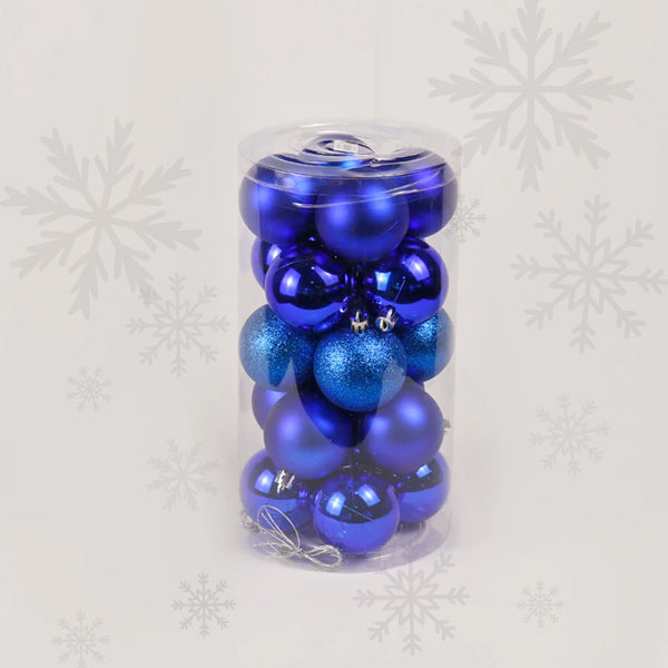Blue Baubles Pack 6cm 20pc