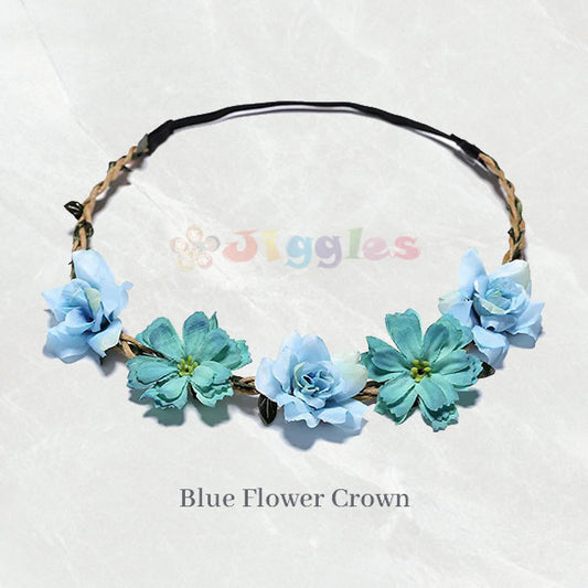 Blue Flower Crown