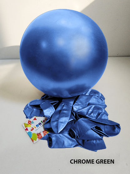 Chrome Blue Balloon